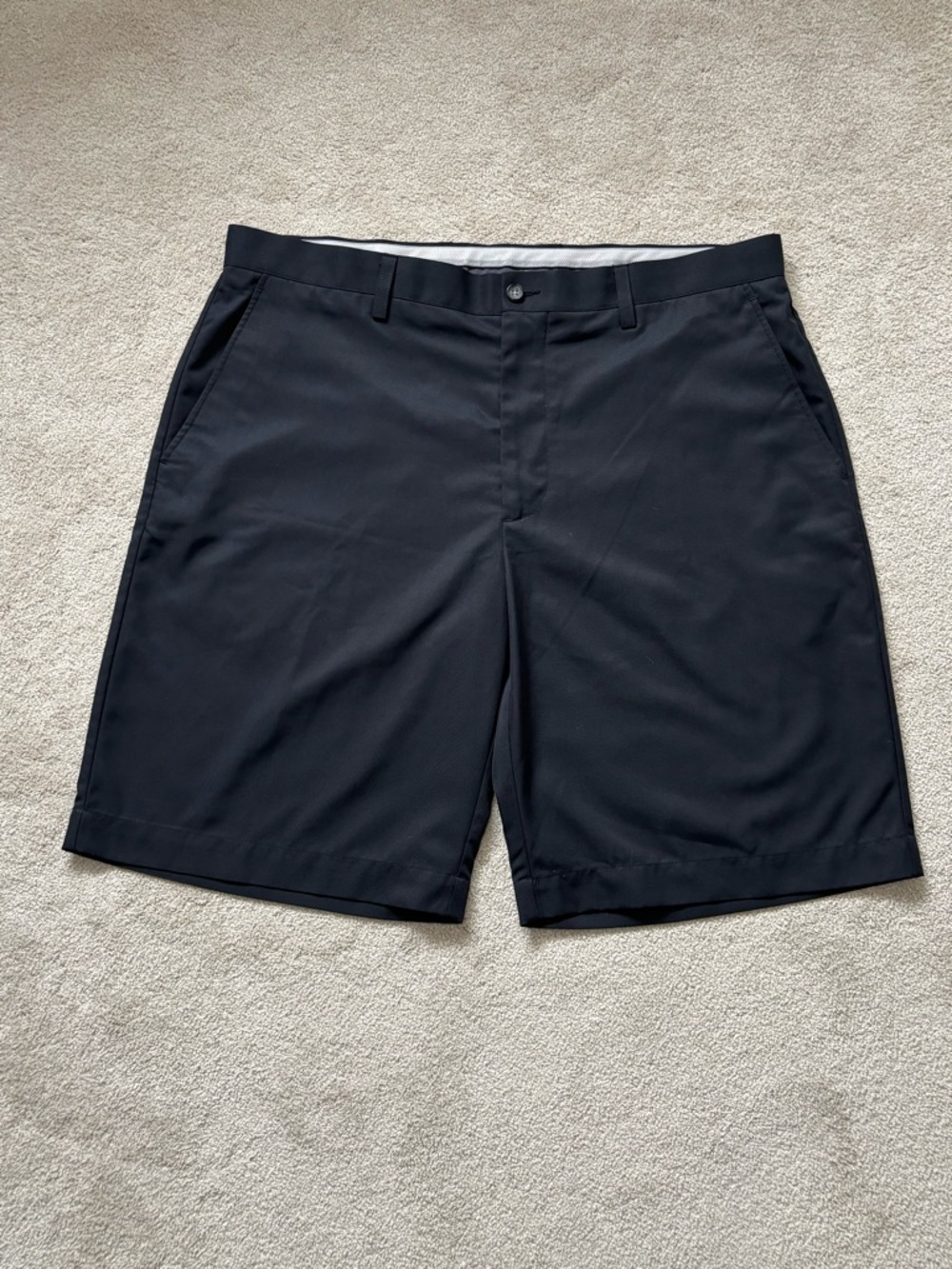 Callaway Men's 9” Black Flat Front Performance Golf Shorts Opti-Dry Size 38